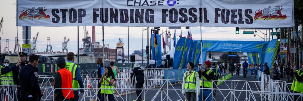 San Francisco Bay Area: Climate Activists Crash JPMorgan Chase’s Corporate Challenge Race