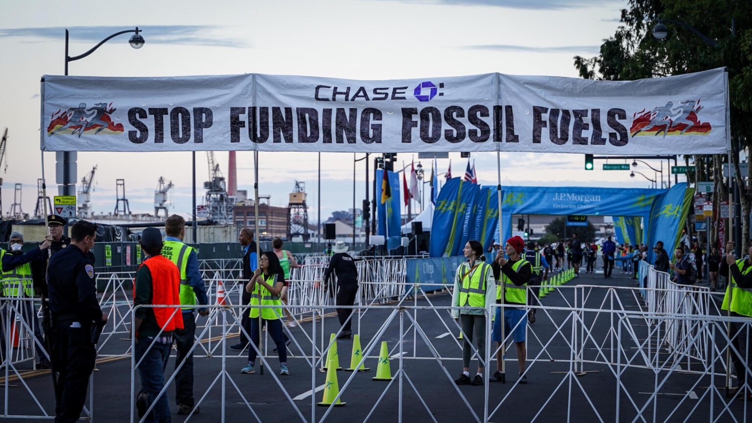 San Francisco Bay Area Climate Activists Crash Chase’s